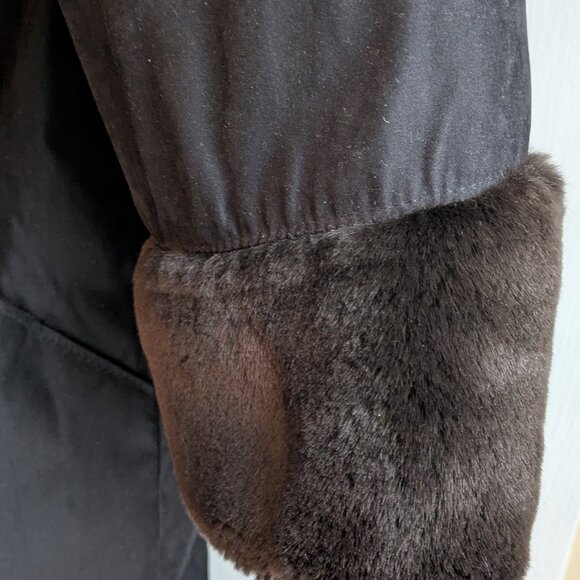 Jones New York Button Faux Fur REVERSIBLE coat Woman's Size L #15101 - Picture 12 of 14